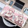 S-Super Sonico Mouse Pads Offices Gamer Accessories Stitched Edge Extended Playmats Gamers Aesthetics Rubber Non-slip Table Pads