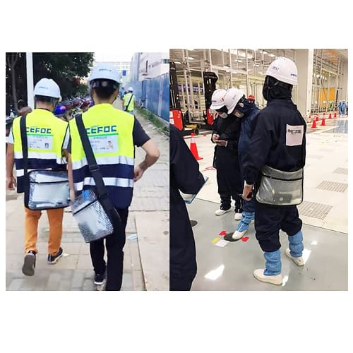 VIEAURA Clean Bag, 40x30x8mm, Anti-Static, Clear, Cleanroom, Multi-functional, Large Capacity, Anti-Static, Shoulder Bag for Clean Rooms, Tool Storage