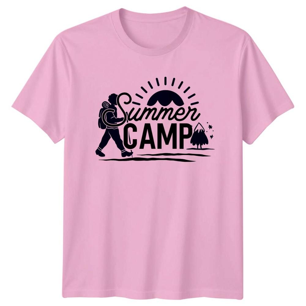 Summer Camp TShirt Hiking Outdoors Activity Birthday Gift For Him And Her