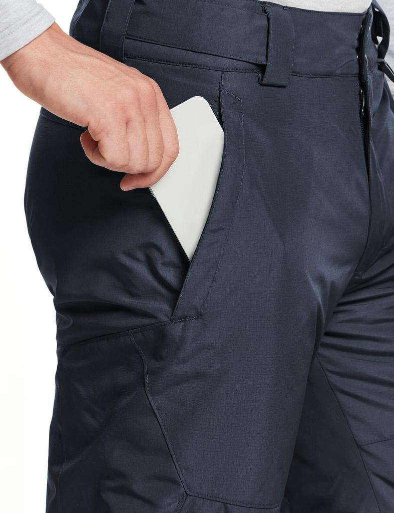 Tesla Men's Winter Fleece-Lined Warm Pants for Skiing, Snowboarding, and More, Windproof, Waterproof, and Thermal, Size tm-YKB80-JPCHC_XL