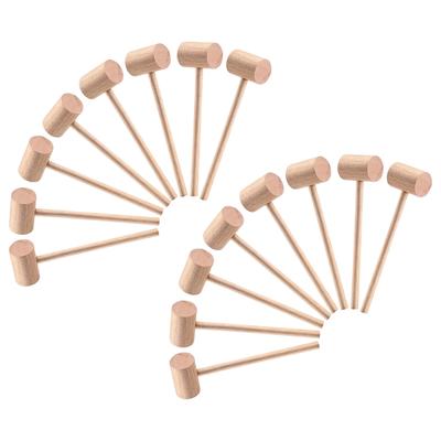 ABKS-Mini Houten Hamer Kleine Massieve Harde Hamer Voor Chocolade Breekbaar Hart,Zeevruchten Schelpdieren Kreeft Kraakgereedschap