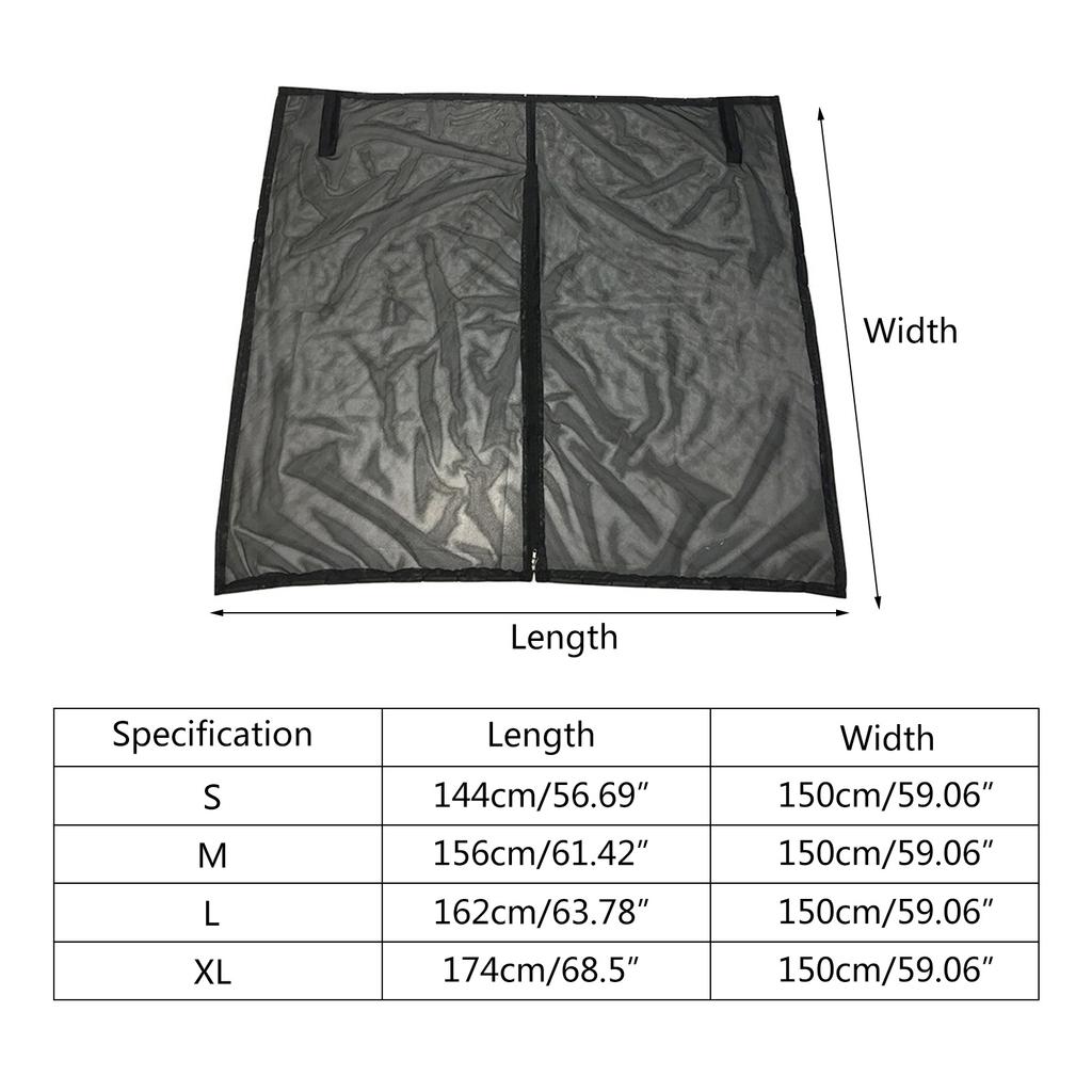 Vylepšená síťová obrazovka na zadní dveře pro SUV Camping Magnetický stan do auta pro zadní dveře Autokemp příslušenství Lehký