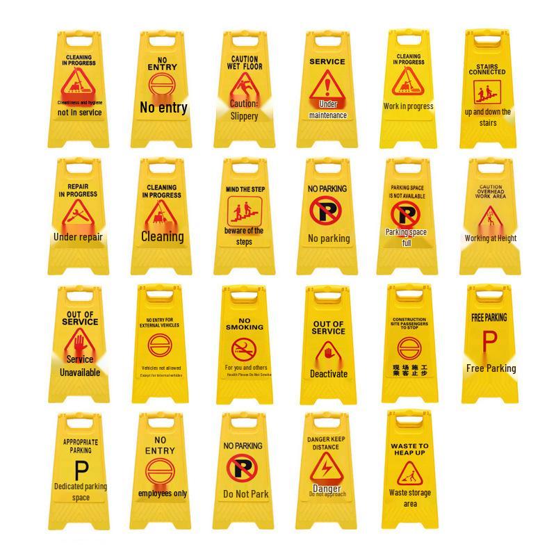A-Frame Plastic Wet Floor & No Parking Safety Sign