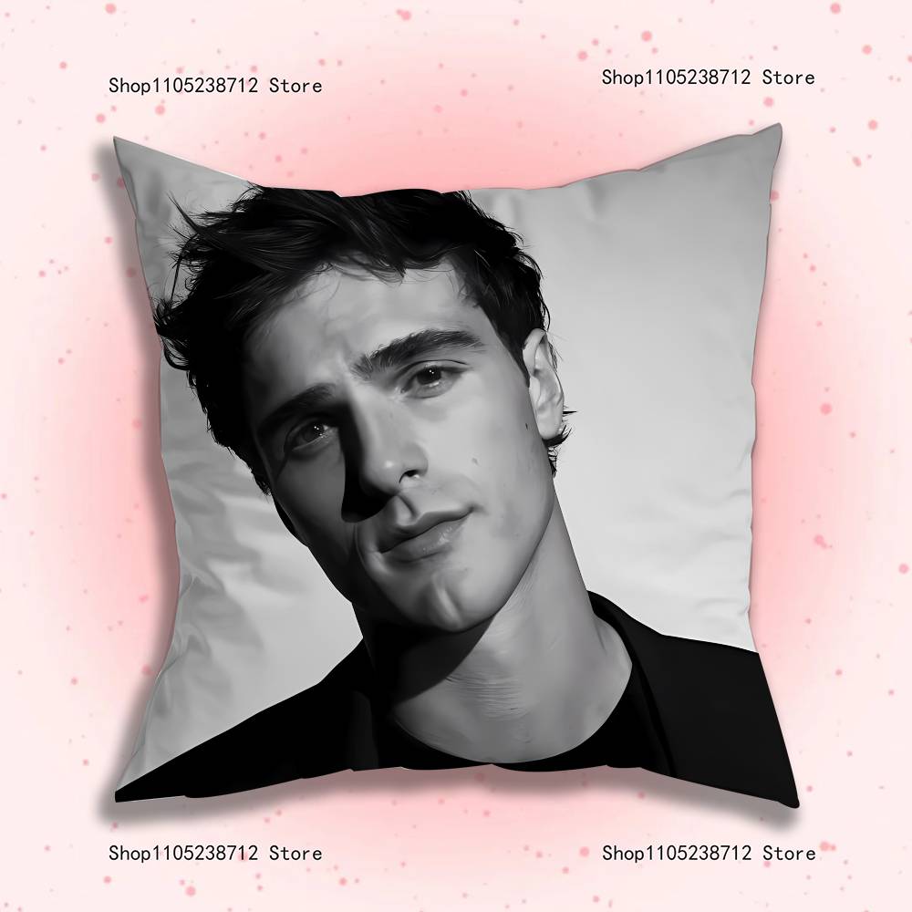 J-Jacob E-Elordi Pillow Case Plush Fabric Soft Pillowcase Double Sided Print Sofa Cushion Cover Throw