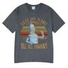 Save The Planet Kill All Humans Funny Robot Graphic T Shirt Men Women Clothing Short Sleeve T-shirts Oversized Cotton Shirts