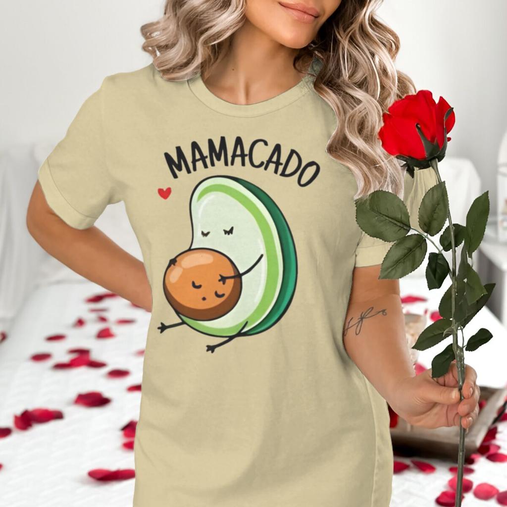 Cartoon Papacado Mamacado Print Couple Matching Tshirt Valentines Day Gifts Women Men Fun Avocado Tees Fashion Lovers Tshirts