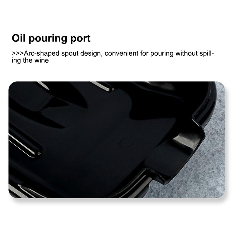 2.5L Oil Drain Pan for Cars Motorcycles Durable PP No Warping for Oil Change and Fluid Collection