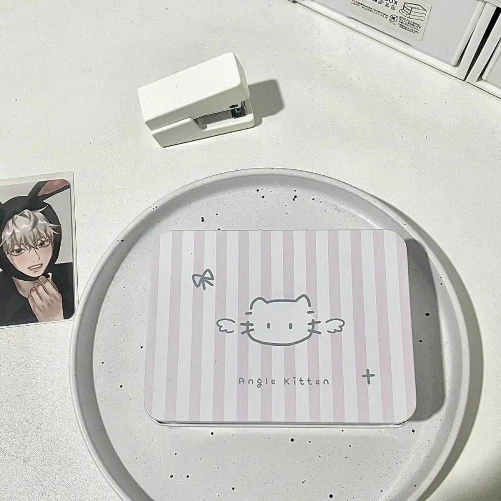 Cartoon Iron Storage Box Big Capacity Small Card Storage Box Desktop Storage School Stationery Kpop Photocards