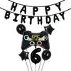 Video Game Party Supplies Set Baby Boy Birthday Party Decoration Happy Birthday Gaming Backdrop Game Table Covers Gamer Balloons