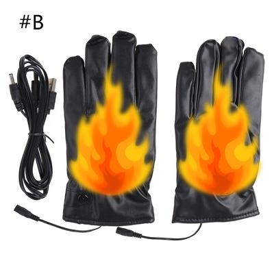 Electric Heating Thermal Glove with Adjustable Wrist Band Full Finger Gloves