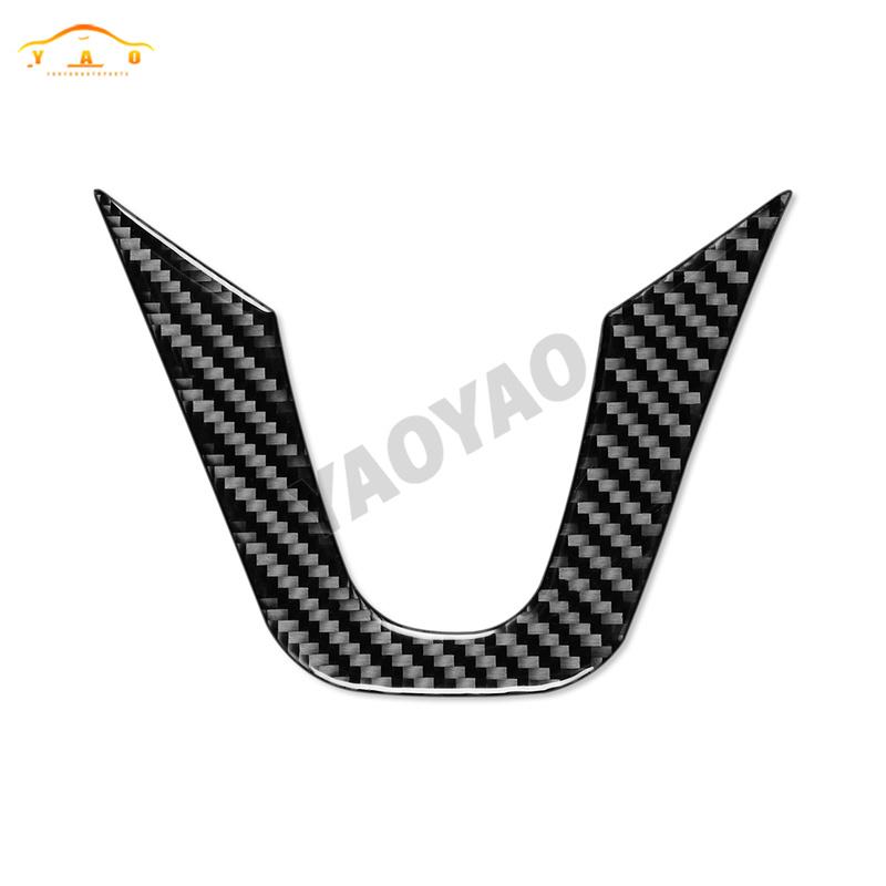 Car Sticker For Benz Smart 453 Fortwo 2016- Carbon Fiber Steering Wheel Decoration Cover Trim Car Accessories