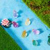 150Pcs Mini Glitter Duck Figurine Colorful Duck Resin Statue Miniature Animal Ornament for Garden Party Favors