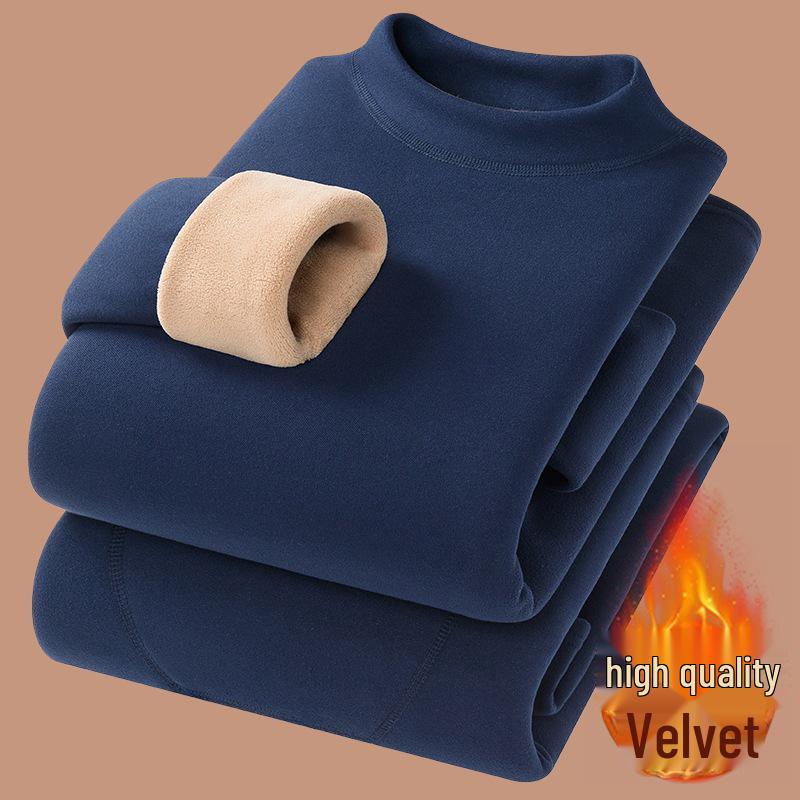 Ανδρικό Σετ Θερμής Εσωτερικής Ένδυσης από Παχύ Μαλλί Αρνιού - Φούτερ & Παντελόνι Φθινόπωρο/Χειμώνας για Προστασία από το Κρύο