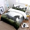 Galloping Horse Art Set Decor Soft Comfortable Duvet Cover Bedding Set Included 1*Duvet Cover & 2*Pillowcases, Gift