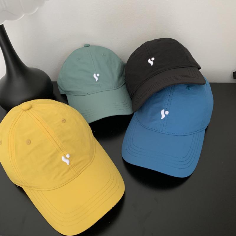 New quick-drying yellow baseball cap for women's summer breathable waterproof sunshade niche cap for men