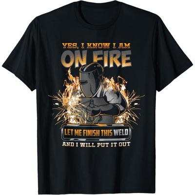 HYETYDV Welding Funny Saying Welder for Men Boilermaker T-Shirt