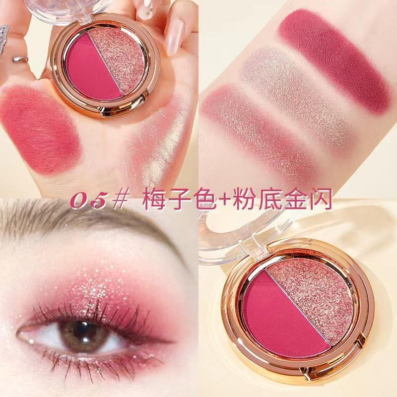 K Apeine Two Color Eyeshadow Palette Matte Shimmer Powder