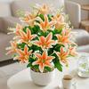 Floral Arrangement Fake Flowers 18 Heads Flower Bouquet Wedding Bouquet  Photography Props