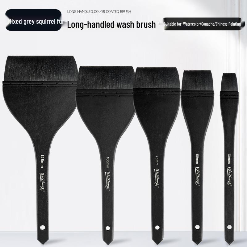 Squirrel Hair Fan & Rake Watercolor Brush for Textured Painting