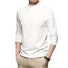 Herren Vielseitiges Rollkragentop: Langarm-T-Shirt mit mittlerem Halsausschnitt für Herbst/Winter