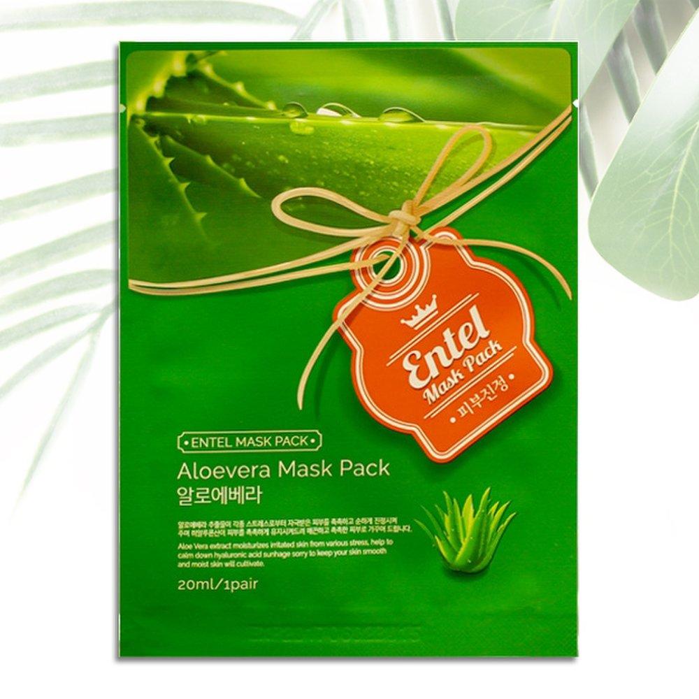 

Entel Aloe Vera Mask Pack x 10 Pack Moisture Pack Sheet Pack Skin