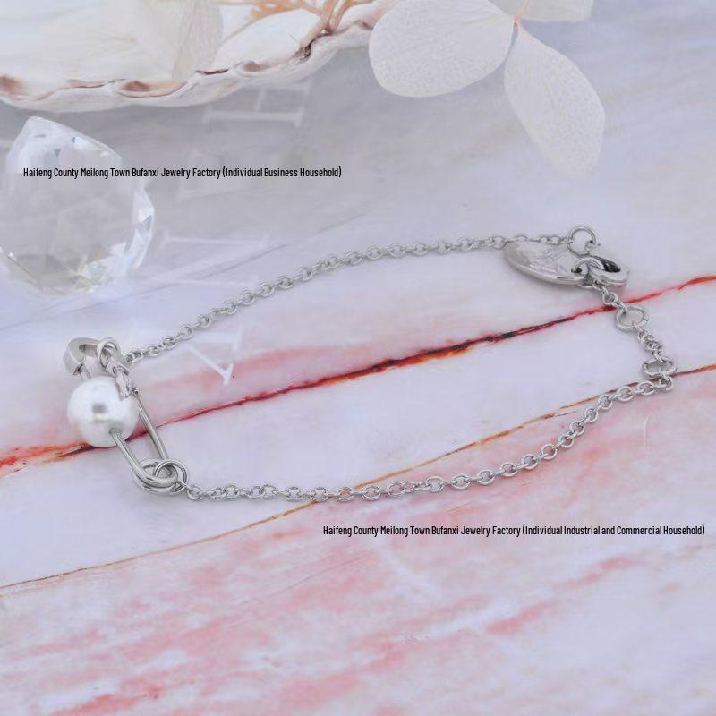 Empress Dowager Saturn Pearl Necklace & Bracelet Set - Women's Luxury Paperclip Design Accessories