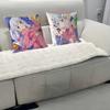Anime I-Izumi S-Sagiri Decorative Room Aesthetics Pillow Case Home Decor Bedroom Sofa Bed Couch Pillow Cover 45x45