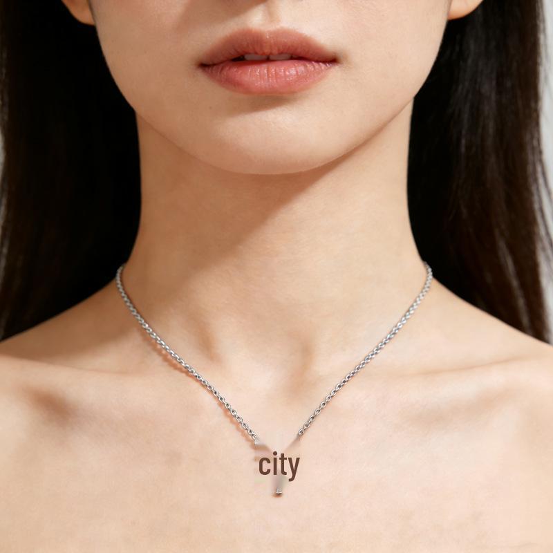 Sterling Silver Fireworks Coconut Tree Enamel Pendant Necklace for Women – Luxurious Clavicle Chain Fashion.