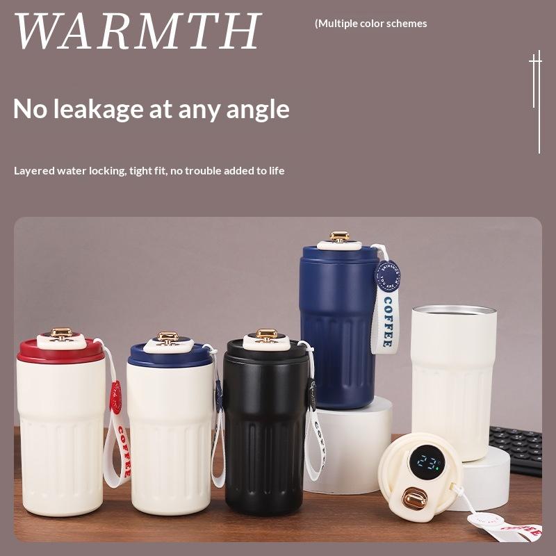 Hochwertiger Becher Heiß- und Kalt-Vakuumisolierter Becher Edelstahlbecher Tragbarer Wasserbecher