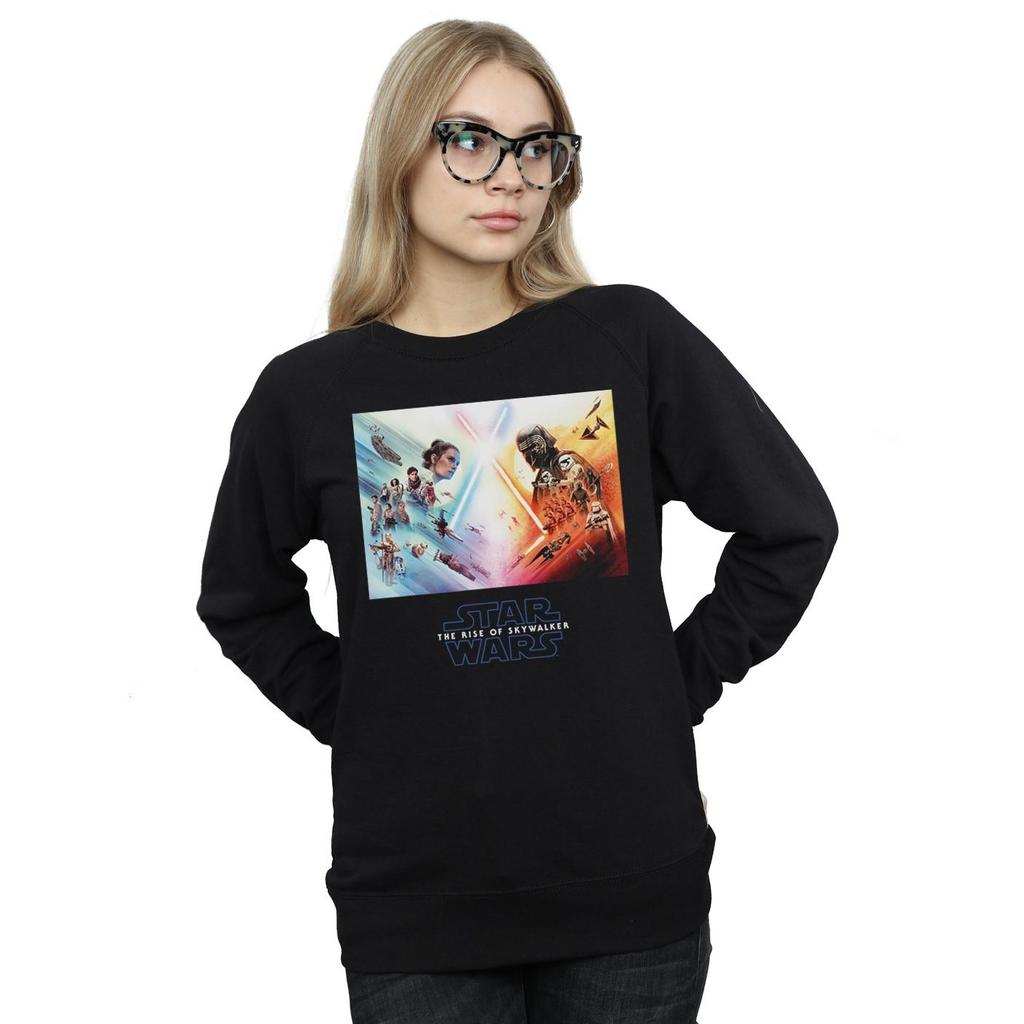 Star Wars: The Rise of Skywalker Womens/Ladies Star Wars The Rise Of Skywalker Battle Poster Sweatshirt