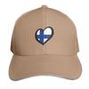 Eurovisionstyle Heart  Finland Baseball Cap Luxury Unisex Cap Rugby Golf Cap Snapback For Girls Unisexs