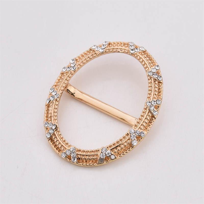 Korean Cartoon Pearl Brooch & Camellia Corsage with Crystal Diamond Scarf Buckle