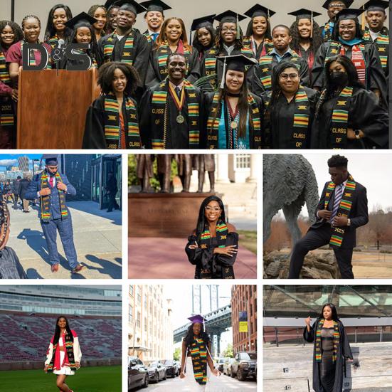 Kente Graduation Stole Class of 2025 Celebrate Culture with The African Graduation Sash for Black Men Women