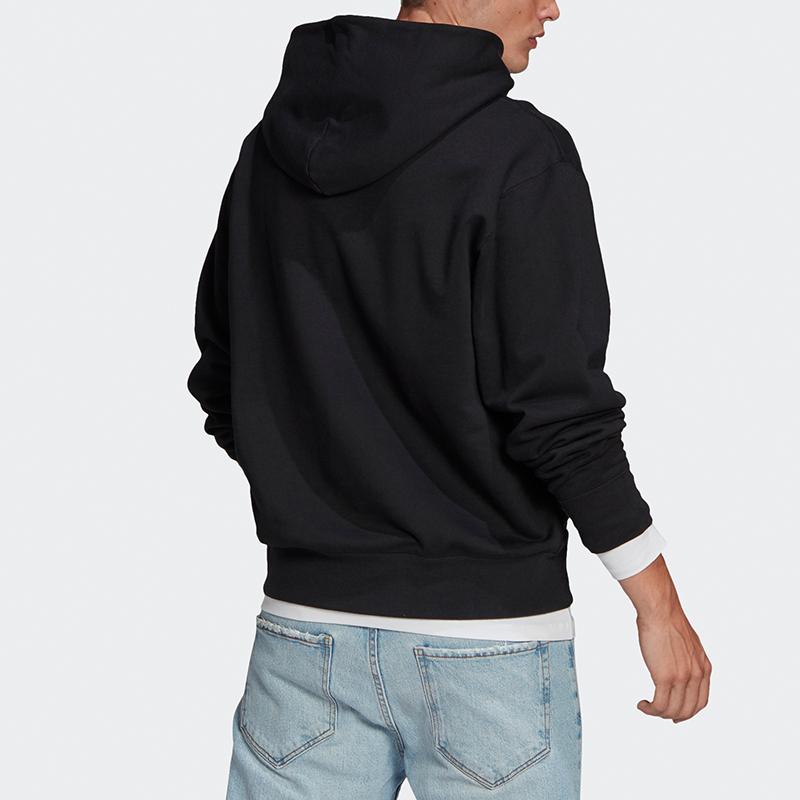 Adidas Originals Premium Hoodie With Trefoil Logo Men Tops Black GN3384