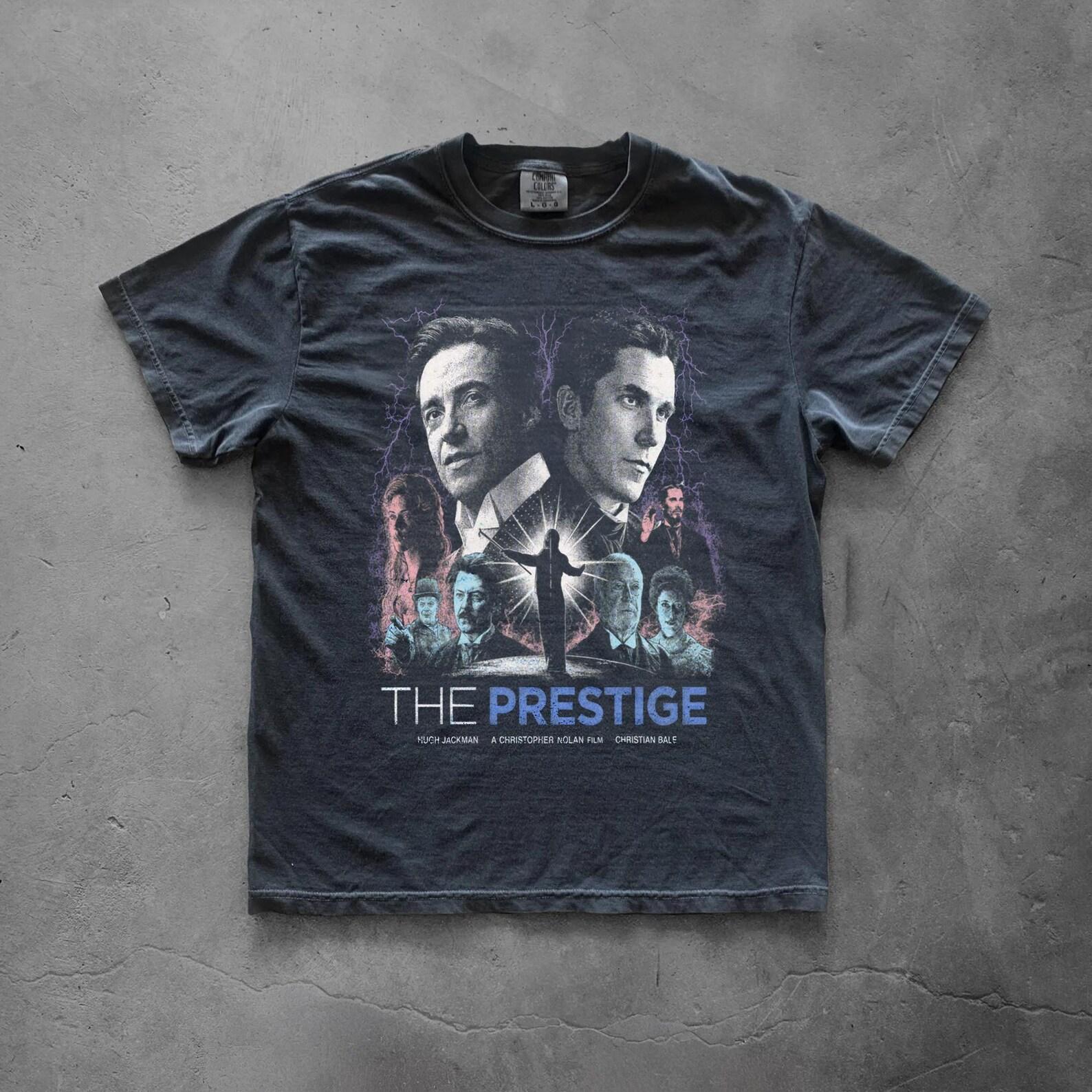 The Prestige Tee, Nolan Thriller Movie Graphic Shirt XL