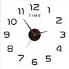 Stylish 3D DIY Wall Sticker Clock | Silent Acrylic Digital Clock No-Drill Easy Install Home Decoration for Bedroom & Hallway