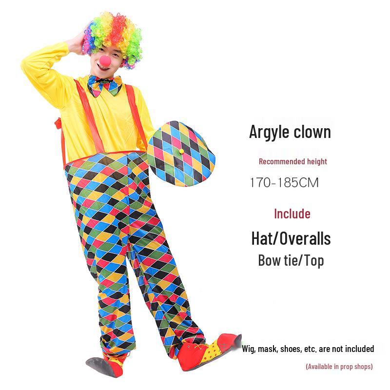 Halloween Adult Clown Costumes for Men & Women - Circus & Festival Performance Outfits