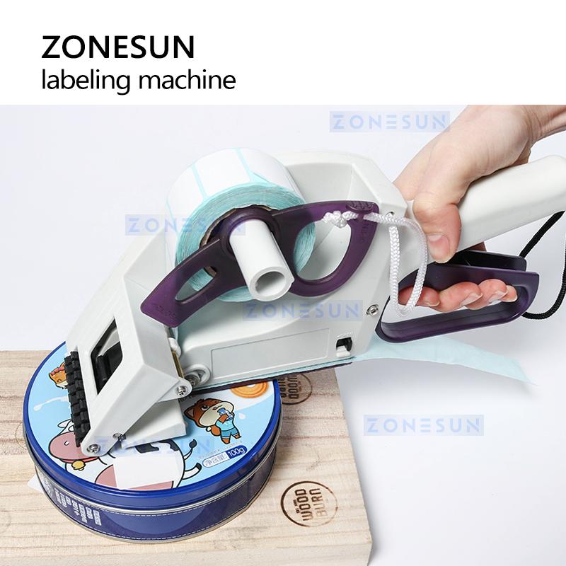 ZONESUN Kompakter Etikettenabroller für 25mm Kern & 110mm Rolle – ZS-YH30/60