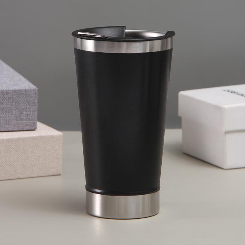 Beer Glasses with Bottle Opener Stainless Steel Double Vacuum Insulation To Protect The Cold Ice Bar Car