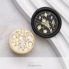 Copper Wax Seal Stamp Retro Moon Star Sealing Wax Stamp Head For Wedding Invitation Gift Packaging Cards Metal Head