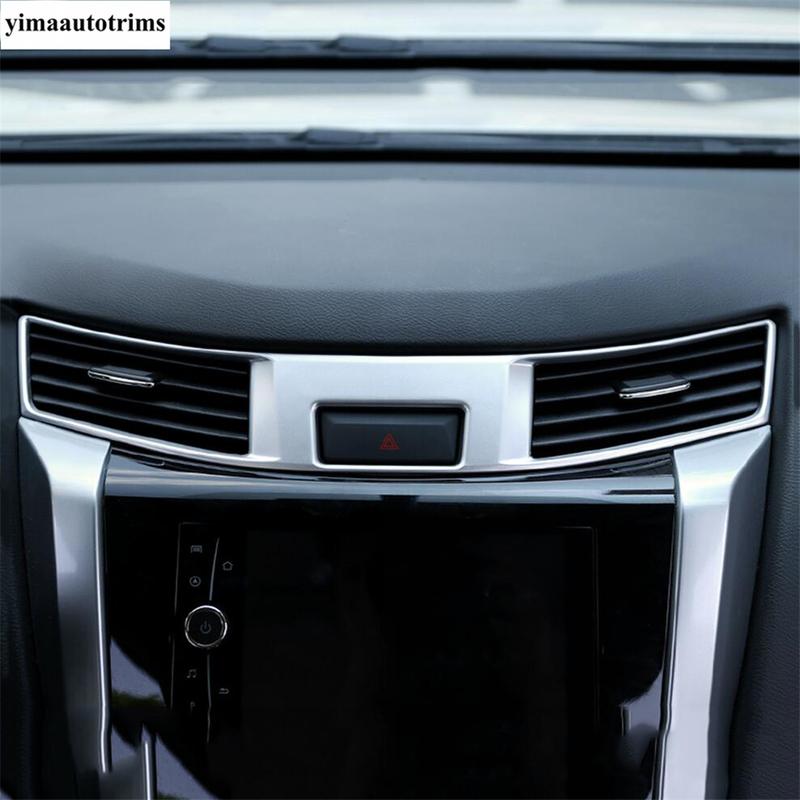 Fensterheber Scheinwerfer Schaltpanel Armaturenbrett Klimaanlage Luftabdeckung Verkleidung Kohlefaser Zubehör für Nissan Navara NP300 / Terra 2017-