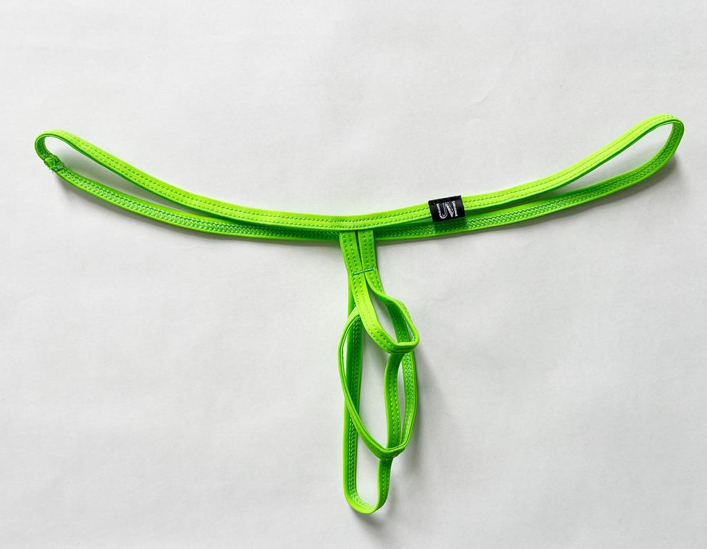 Cock Ring Men'S Sex Thong Gun And Bullet Separation Underwear Man Hollow Out Strip G-Strings Open Penis Panties Erotic Lingerie