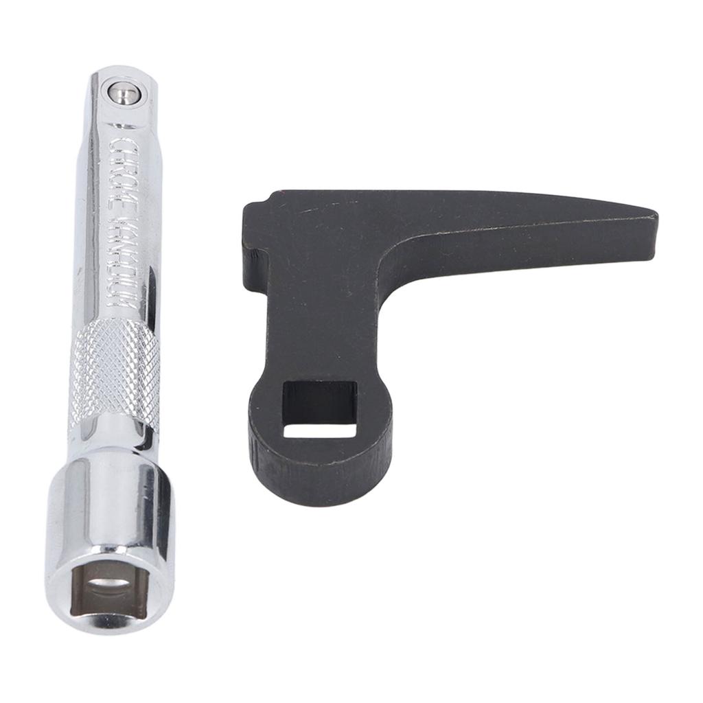 1/2in Pry Bar Wrench Adapter Head Cr V Steel Heavy Duty Multifunctional Half Shaft Removal Car Repai