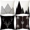 New Geometric Plush Pillow Pillow Cover Digital Printed Cushion Square Sofa Cushion