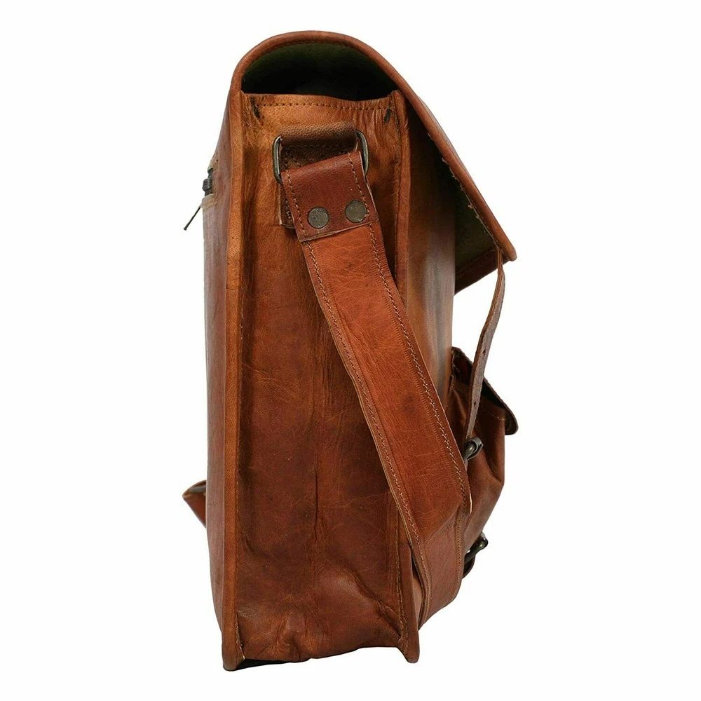 Leather Satchel Laptop Bag Messenger Office Briefcase Gift For Her Women's