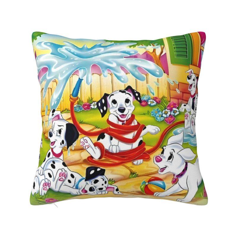 Custom Cartoon Dalmatians Disney Cushion Cover 101 Anime Kawaii Dog Velvet Nordic Throw Pillow Case Home Decor