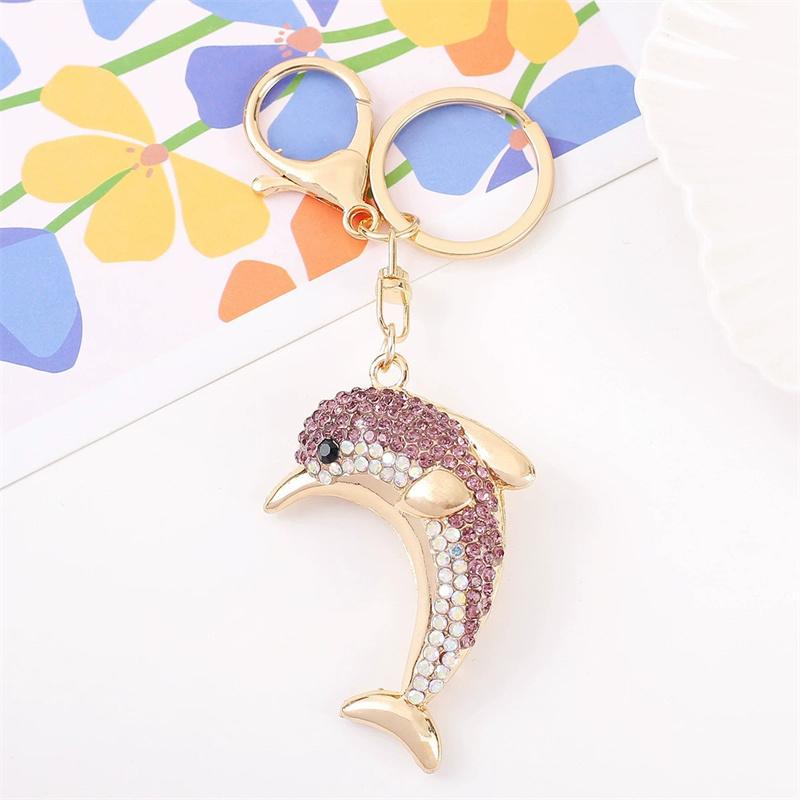 Cute Dolphin Animal Bag Charms Bag Pendant Key Chains Jewelry Couple Pendants Gift Bag Charm