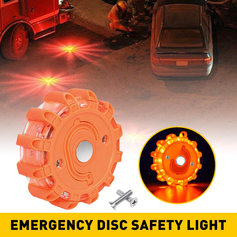 1Pcs 10 Mode Magnetic LED Strobe Warning Light Car Emergency Road Rescue Safety Flashing Lights Roadside Auto Signal Beacon Lamp