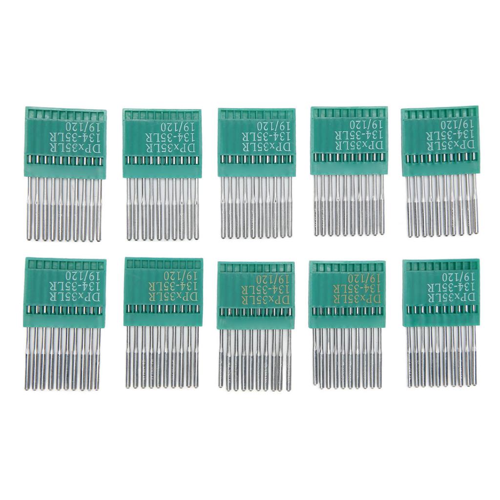 100 Unidades Agulhas para Máquina de Costura 12019 Evitam Pontos Falhados Aço Agulhas de Bordado DIY para