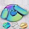 4Pcs/set Metal Storage Tray Oval Heart-shaped Tray Snack Fruit Cosmetics Jewelry Organizer Collect